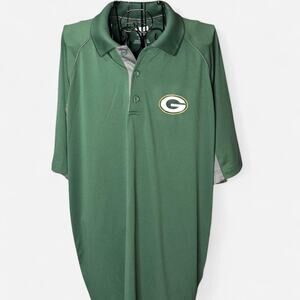 Green Bay Packers NFL Team Apparel Performance Polo Shirt - Green - Size L